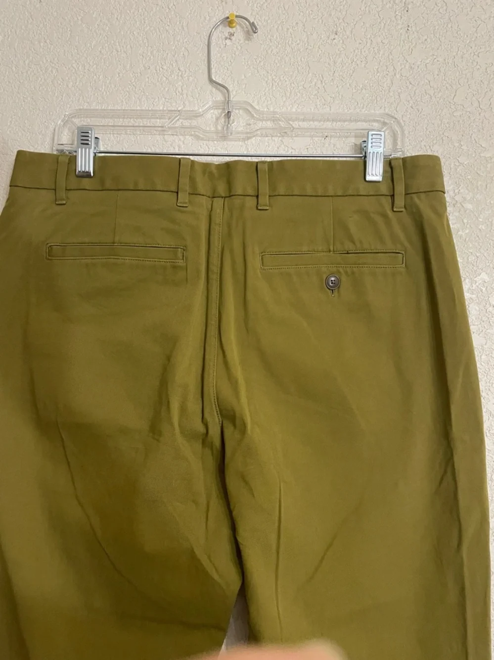 EVERLANE Men's Olive Green Slim Uniform Pants